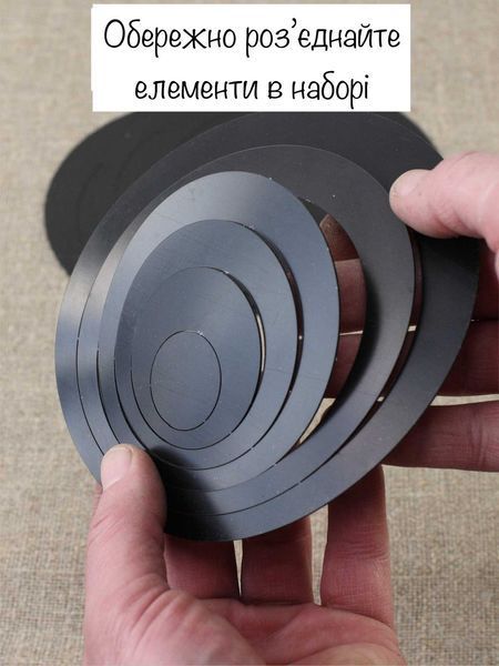 Глянцевые наклейки акриловые декоративные на стену. шкаф. окна Мини-Орбита 24 шт. черный 17 фото